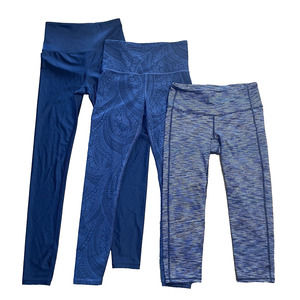 ATHLETA LEGGINGS Capri Cropped Black Gray Athletic Workout Lot 3 Womens Size XS